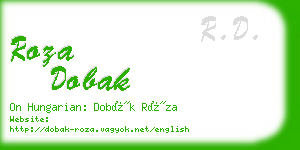 roza dobak business card